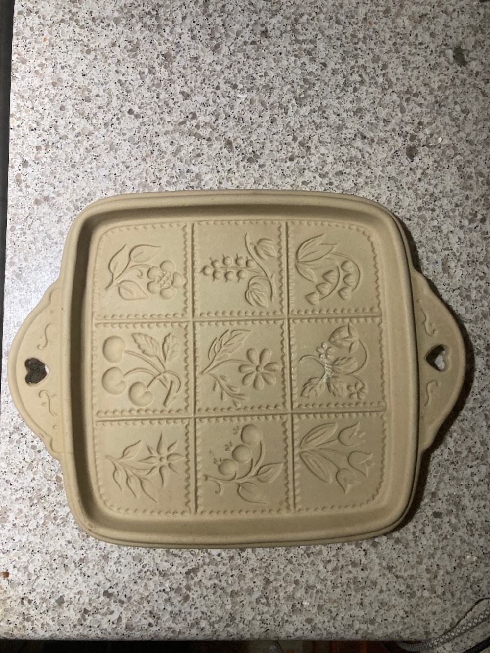 Cookie Mold vintage floral & fruit design
